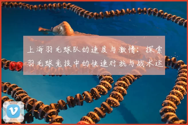上海羽毛球队的速度与激情：探索羽毛球竞技中的快速对抗与战术运用