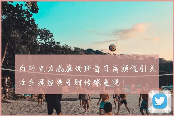 白巧克力威廉姆斯昔日高颜值引关注生涯经典手肘传球重现