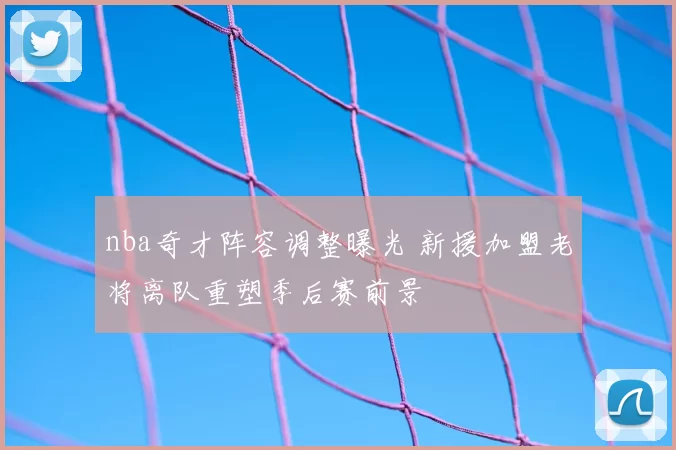 nba奇才阵容调整曝光 新援加盟老将离队重塑季后赛前景
